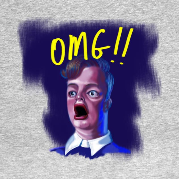 OMG!! Dude in Shock Funny Caricature Meme by ckandrus